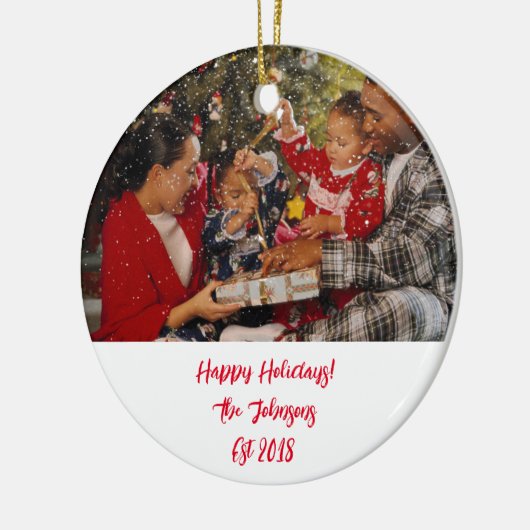 AANGEPASTE FOTO KERST ORNAMENT (Links)