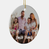 Aangepaste Foto Kerst Ornament - Keramische Keepsa (Rechts)