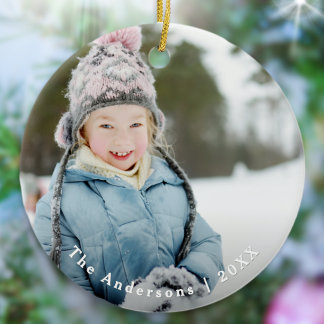 Aangepaste foto Kerstboom Decoratie Aandenken