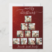 Aangepaste foto Kerstboom Kerstmis Kaart (Voorkant)