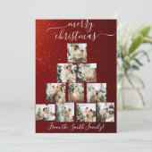 Aangepaste foto Kerstboom Kerstmis Kaart (Staand voorkant)
