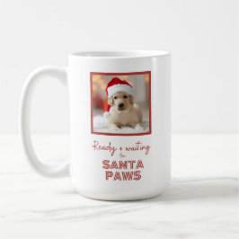 Aangepaste Foto - Kersthond Santa Paws Koffiemok