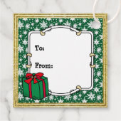 Aangepaste foto Kerstman hoed huisdier HO HO HO Bedankjes Labels (Achterkant)