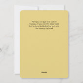 Aangepaste foto Kerstmis Art Nouveau bloemmotief Feestdagenkaart (Achterkant)