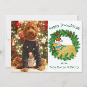 Aangepaste foto Kerstmis Goldendole Naughty (Voorkant)