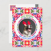 Aangepaste foto Kerstmis Hond Moeder Mama Papa Kle Briefkaart (Voorkant / Achterkant)