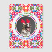 Aangepaste foto Kerstmis Hond Mum Papa Kleurrijke  (Voorkant)