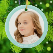 Aangepaste foto Kerstmis Keramisch Ornament