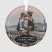 Aangepaste foto Kerstmis Klassiek Persoonlijk 2025 Ornament (achterkant)