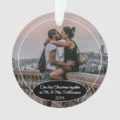 Aangepaste foto Kerstmis Klassiek Persoonlijk 2025 Ornament (voorkant)