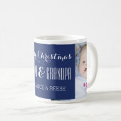 Aangepaste foto kerstmis Mok Blauw (Voorkant rechts)