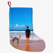 Aangepaste Foto Kerstmis Stocking Your Pet Foto's Kleine Kerstsok (Voorkant)