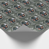 Aangepaste Foto Kerstmis Vrolijk Kerstmis | Plaid Cadeaupapier (Hoek)