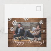 Aangepaste foto Kerstvakantie ansichtkaart Feestdagenkaart (Voorkant / Achterkant)