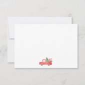 Aangepaste foto Kerstvakantie Bewegende aankondigi Kaart (Achterkant)