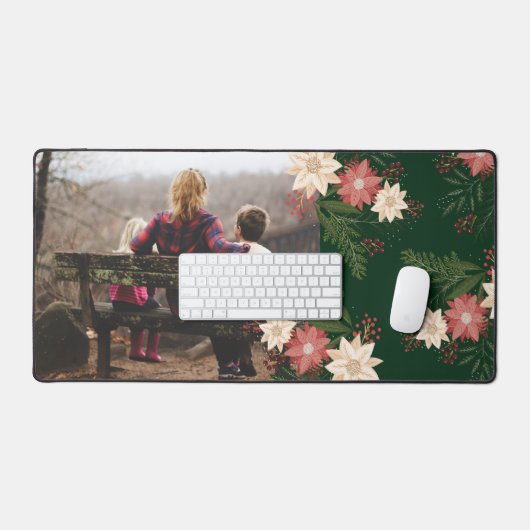 Aangepaste foto Kerstvakantie Grote muis Bureaumat (Keyboard & Muis)