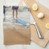 Aangepaste foto keukenhanddoek Uw foto's en tekst (Quarter Fold)