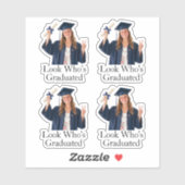 Aangepaste foto Kijk wie er is afgestudeerd Afstud Sticker (Vel)
