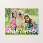 Aangepaste foto Kinder Dog Pet Beste Vrienden Legpuzzel (Horizontaal)