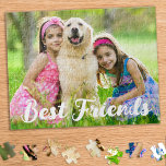Aangepaste foto Kinder Dog Pet Beste Vrienden Legpuzzel<br><div class="desc">Hoe zoet is de band tussen een kind en een hond. Sparen die speciale momenten met een keepaardpuzzel. Voeg je eigen foto toe. Een prachtig cadeau aan een kind met een foto van een hond of kat. A moet bestaan voor alle dierenliefhebbers en -hondenliefhebbers. COPYRIGHT © 2020 Judy Burrows, Black...</div>