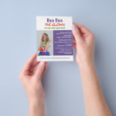 Aangepaste foto, Kinder entertainer, clown Flyer (Hand)