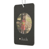 Aangepaste Foto Kinder Familienaam Auto Luchtverfrisser (Links)