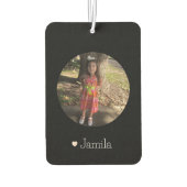 Aangepaste Foto Kinder Familienaam Auto Luchtverfrisser (Achterkant)