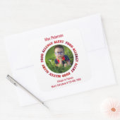 Aangepaste foto Kinder voedselallergie Medische wa Vierkante Sticker (Envelop)