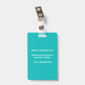 Aangepaste foto Kinder waarschuwingsbericht ICOE Badge (Achterkant met clip)