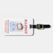 Aangepaste foto Kinder waarschuwingskaart ICE Aler Bagagelabel (Voorkant horizontaal)