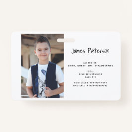 Aangepaste foto Kinder waarschuwingskaart ICOE-waa Badge