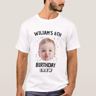 Aangepaste foto kinderverjaardagscrew Elke leefti T-shirt