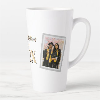 Aangepaste foto Klas van 202X afstudeerceremonie Latte Mok