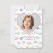 Aangepaste foto klaslokaal Valentijnsdag Bedankkaart (Voorkant)