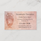 Aangepaste foto Klassiek Grieks Visitekaartje (Achterkant)