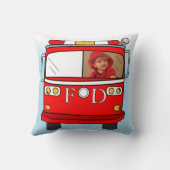 Aangepaste foto kleine brandweerpilaar kussen (Achterkant)
