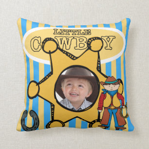 Aangepaste foto kleine cowboy Pillow Kussen