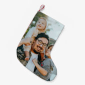 Aangepaste foto kleine kerstsok (Voorkant (Hangend))