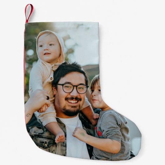 Aangepaste foto kleine kerstsok (Voorkant)