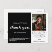 Aangepaste foto kleine onderneming bedankt briefkaart (Voorkant / Achterkant)