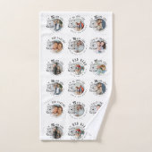 Aangepaste foto kleinzoon verjaardag bad handdoek (Handdoek)