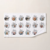 Aangepaste foto kleinzoon verjaardag bad handdoek (Handdoek)