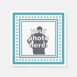 AANGEPASTE FOTO & KLEUR papieren servetten