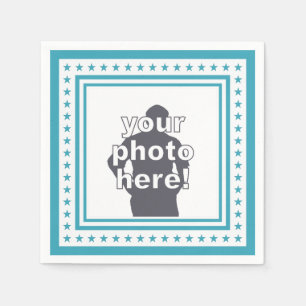 AANGEPASTE FOTO & KLEUR papieren servetten