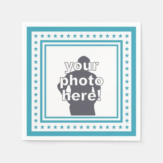 AANGEPASTE FOTO & KLEUR papieren servetten (Voorkant)