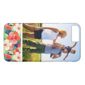 Aangepaste foto kleurrijk hibiscuspatroon Case-Mate iPhone case (Achterkant (Horizontaal))