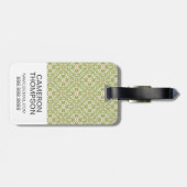 Aangepaste foto kleurrijke retro achtergrond 2 bagagelabel (Achterkant horizontaal)