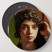 Aangepaste foto-knop groot ronde button 6,0 cm (Voorkant /achterkant)