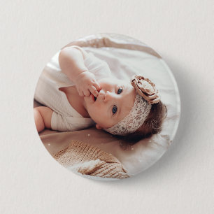 Aangepaste foto-knoppen – Voeg uw eigen foto toe Ronde Button 5,7 Cm