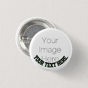 Aangepaste foto-knopspeld – tekst Badge feestje pl Ronde Button 3,2 Cm